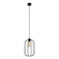 Pakabinamas šviestuvas ant laido DESTELLO 1xE27/15W/230V Ø 21 cm juodas