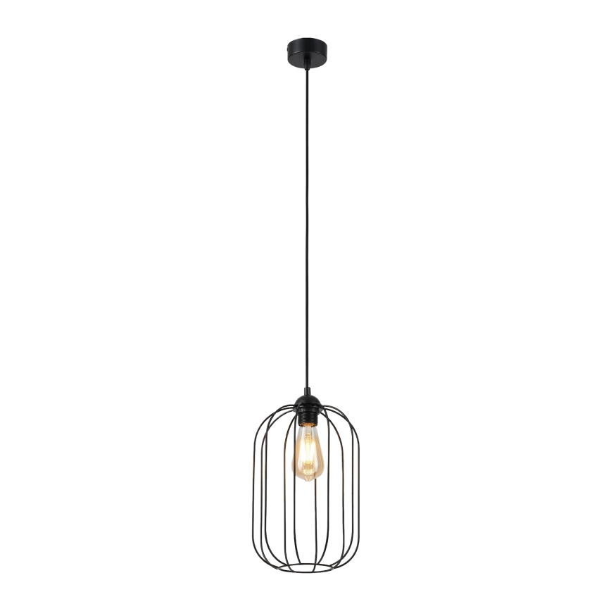 Pakabinamas šviestuvas ant laido DESTELLO 1xE27/15W/230V Ø 21 cm juodas