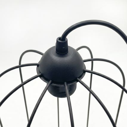 Pakabinamas šviestuvas ant laido DESTELLO 1xE27/15W/230V Ø 21 cm juodas