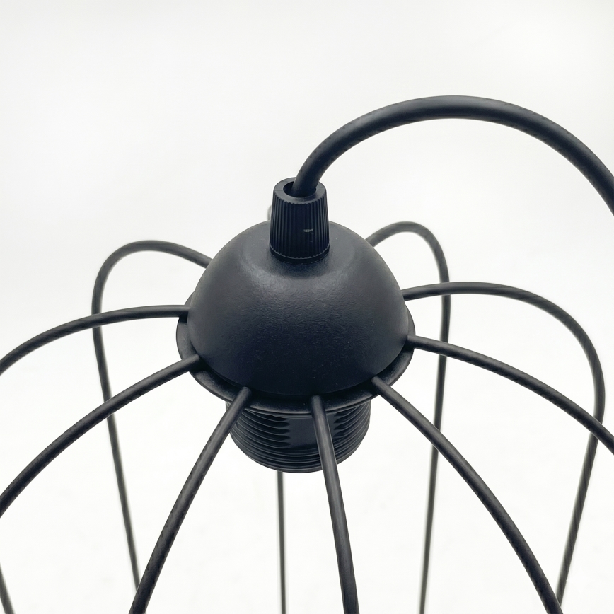 Pakabinamas šviestuvas ant laido DESTELLO 1xE27/15W/230V Ø 21 cm juodas