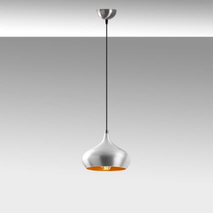 Pakabinamas šviestuvas ant laido DODO 1xE27/40W/230V matinio chromo apdaila