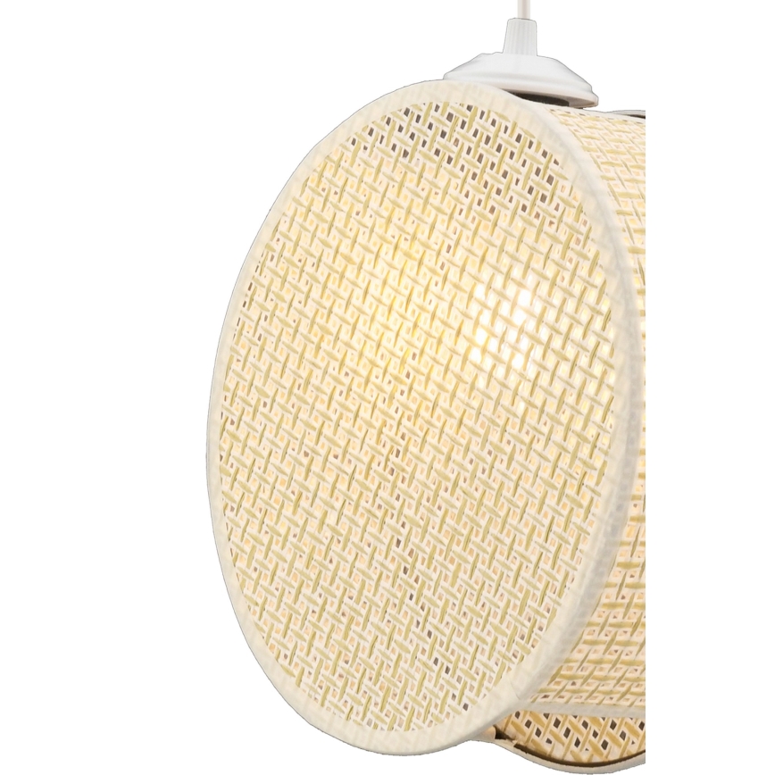 Pakabinamas šviestuvas ant laido DRUM 1xE27/60W/230V, kreminės spalvos