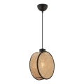 Pakabinamas šviestuvas ant laido DRUM 1xE27/60W/230V ruda/juoda