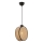 Pakabinamas šviestuvas ant laido DRUM 1xE27/60W/230V ruda/juoda