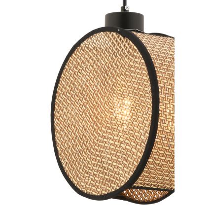 Pakabinamas šviestuvas ant laido DRUM 1xE27/60W/230V ruda/juoda