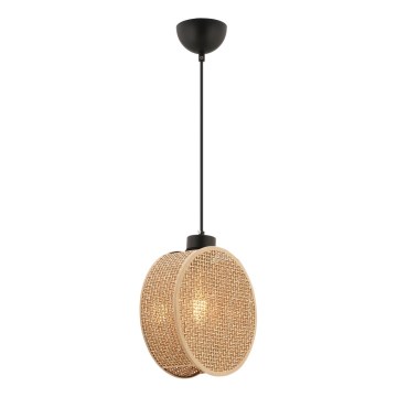 Pakabinamas šviestuvas ant laido DRUM 1xE27/60W/230V rudas