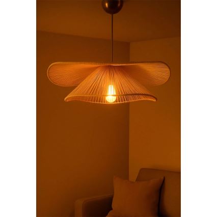 Pakabinamas šviestuvas ant laido DUVELA 1xE27/40W/230V, smėlio spalvos