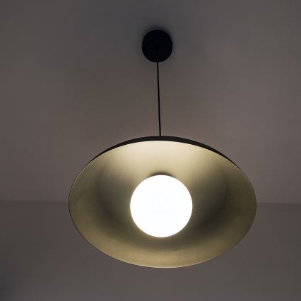 Pakabinamas šviestuvas ant laido ECLIPSE 1xE27/15W/230V juodas