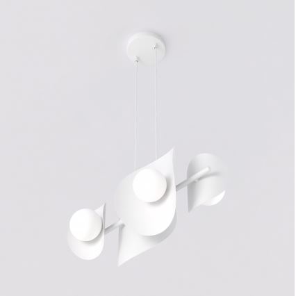 Pakabinamas šviestuvas ant laido ELEMENTI 4xG9/8W/230V baltas
