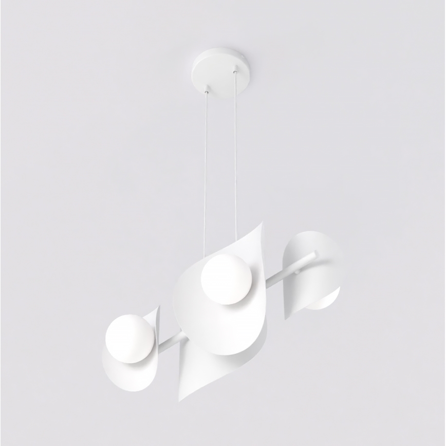 Pakabinamas šviestuvas ant laido ELEMENTI 4xG9/8W/230V baltas