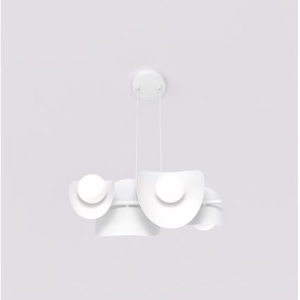 Pakabinamas šviestuvas ant laido ELEMENTI 4xG9/8W/230V baltas