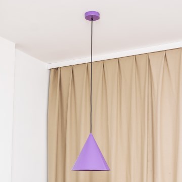 Pakabinamas šviestuvas ant laido ETNA, 1xE27/15W/230V, skersmuo 25 cm, violetinė