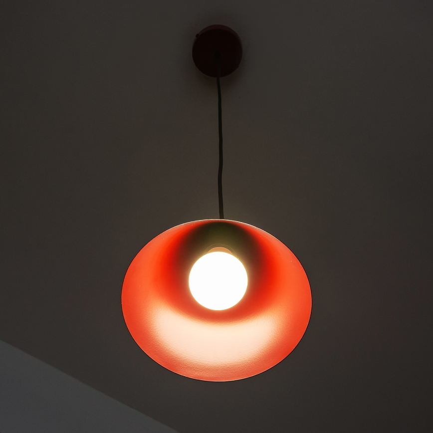 Pakabinamas šviestuvas ant laido ETNA II 1xE27/15W/230V skersmuo 18,5 cm raudonas