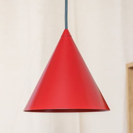 Pakabinamas šviestuvas ant laido ETNA II 1xE27/15W/230V skersmuo 18,5 cm raudonas