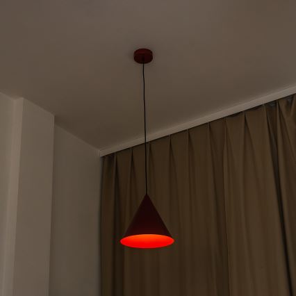 Pakabinamas šviestuvas ant laido ETNA II 1xE27/15W/230V skersmuo 25 cm raudonas