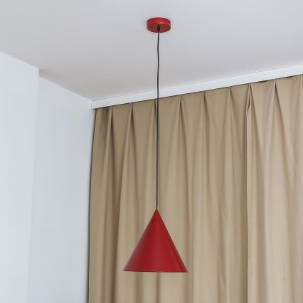 Pakabinamas šviestuvas ant laido ETNA II 1xE27/15W/230V skersmuo 25 cm raudonas