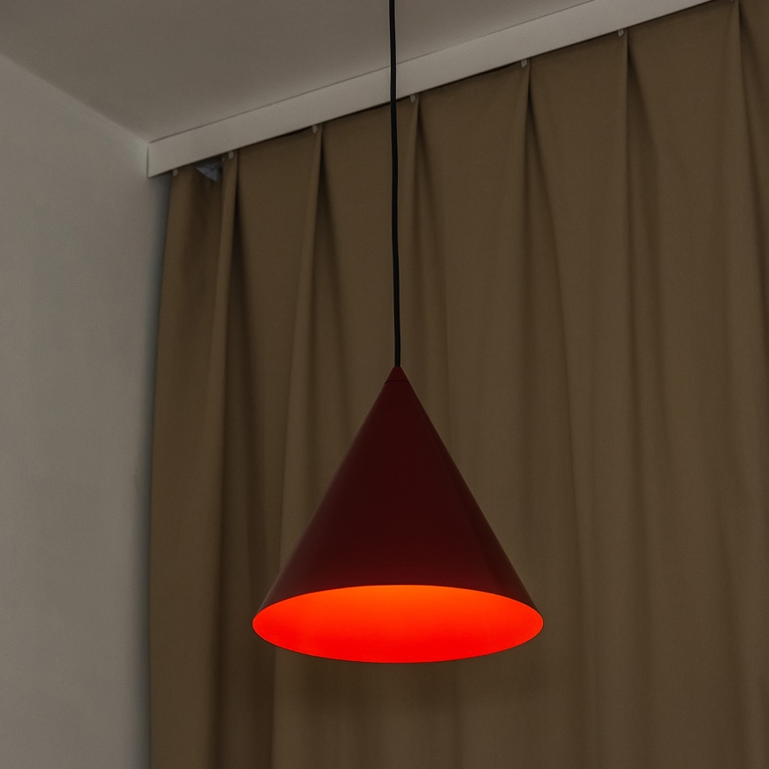 Pakabinamas šviestuvas ant laido ETNA II 1xE27/15W/230V skersmuo 25 cm raudonas