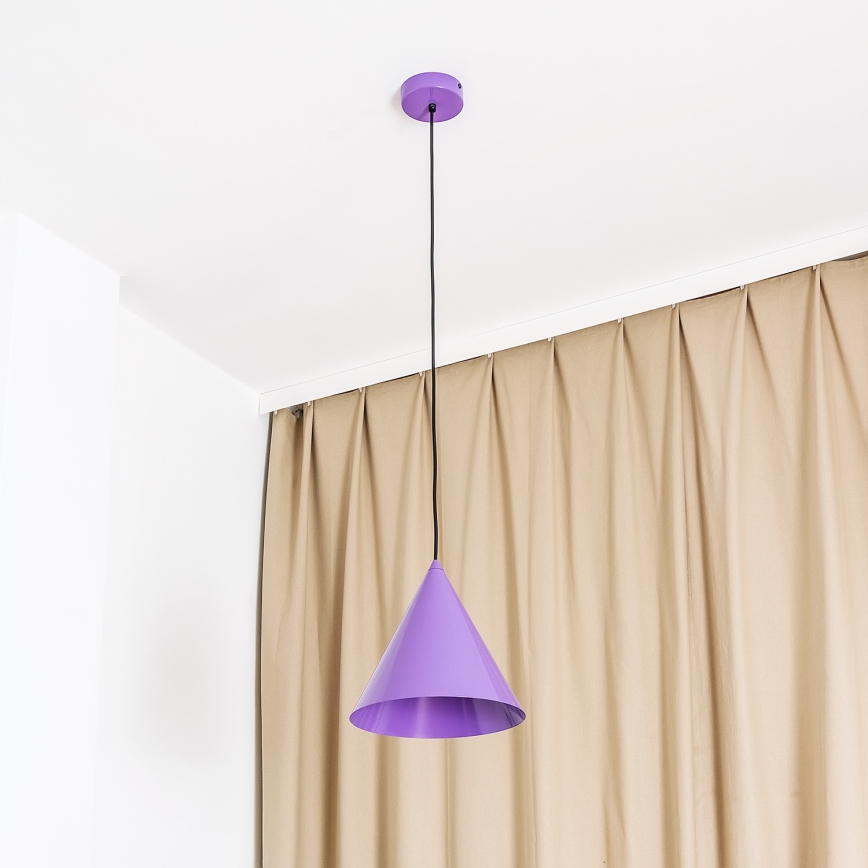 Pakabinamas šviestuvas ant laido ETNA II, 1xE27/15W/230V, skersmuo 25 cm, violetinė