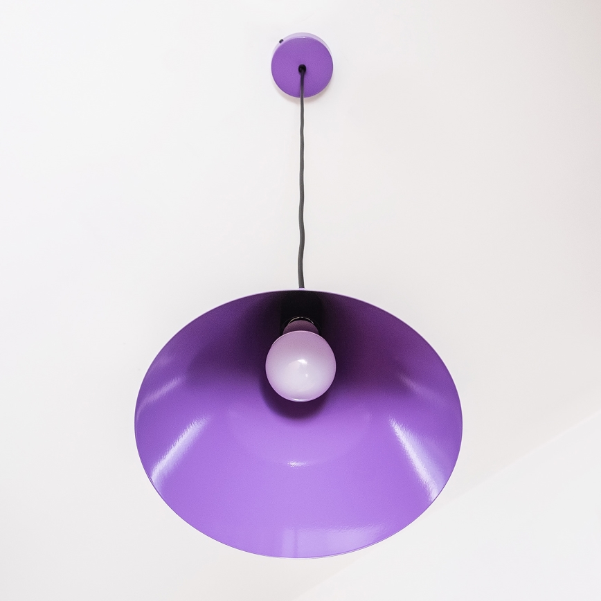 Pakabinamas šviestuvas ant laido ETNA II, 1xE27/15W/230V, skersmuo 25 cm, violetinė