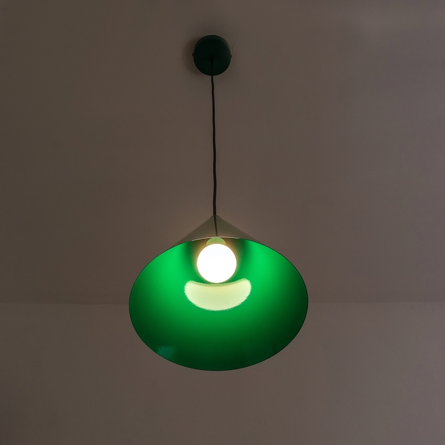 Pakabinamas šviestuvas ant laido ETNA II 1xE27/15W/230V skersmuo 25 cm žalias