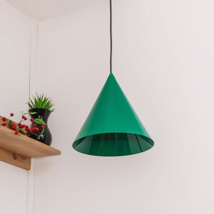 Pakabinamas šviestuvas ant laido ETNA II 1xE27/15W/230V skersmuo 25 cm žalias