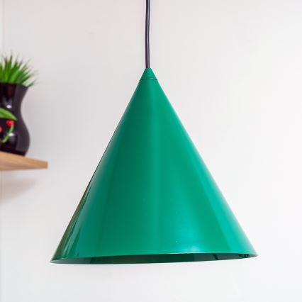 Pakabinamas šviestuvas ant laido ETNA II 1xE27/15W/230V skersmuo 25 cm žalias