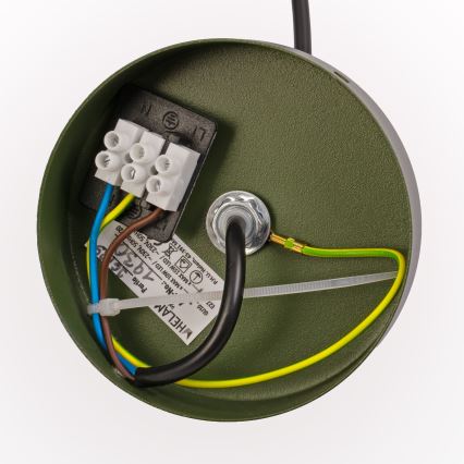 Pakabinamas šviestuvas ant laido ETNA II 1xE27/15W/230V skersmuo 25 cm žalias