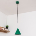 Pakabinamas šviestuvas ant laido ETNA II, 1xE27/15W/230V, Ø 18,5 cm, žalias