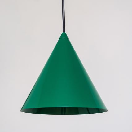 Pakabinamas šviestuvas ant laido ETNA II, 1xE27/15W/230V, Ø 18,5 cm, žalias