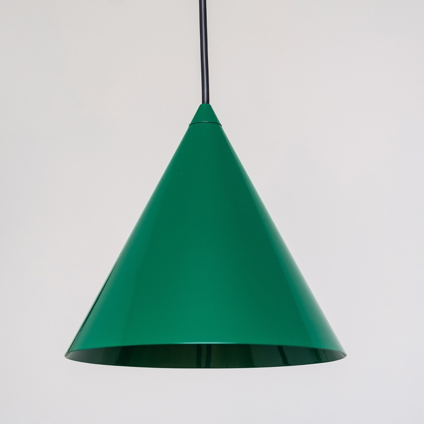 Pakabinamas šviestuvas ant laido ETNA II, 1xE27/15W/230V, Ø 18,5 cm, žalias