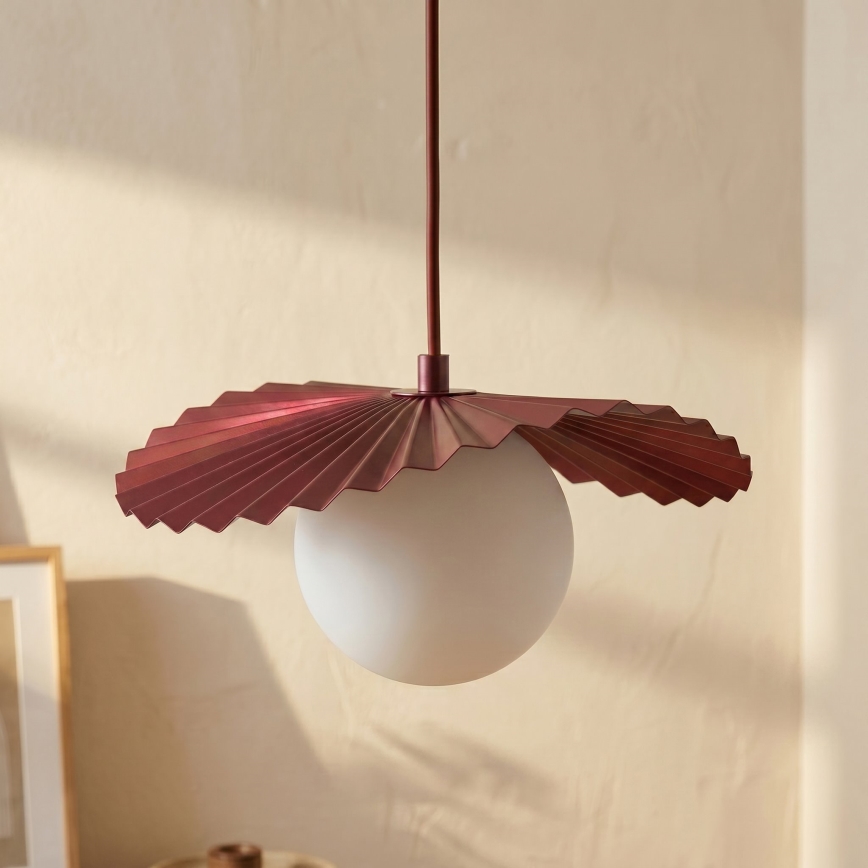Pakabinamas šviestuvas ant laido FLORA 1xG9/8W/230V raudonas