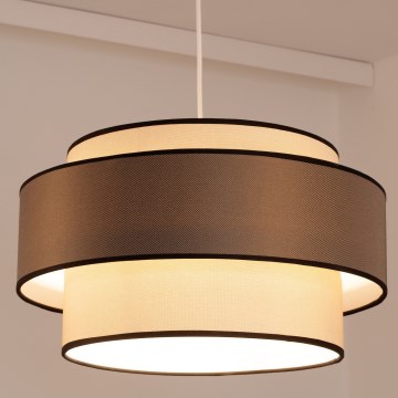 Pakabinamas šviestuvas ant laido GRACE 1xE27/60W/230V Ø 40 cm kreminė/pilka