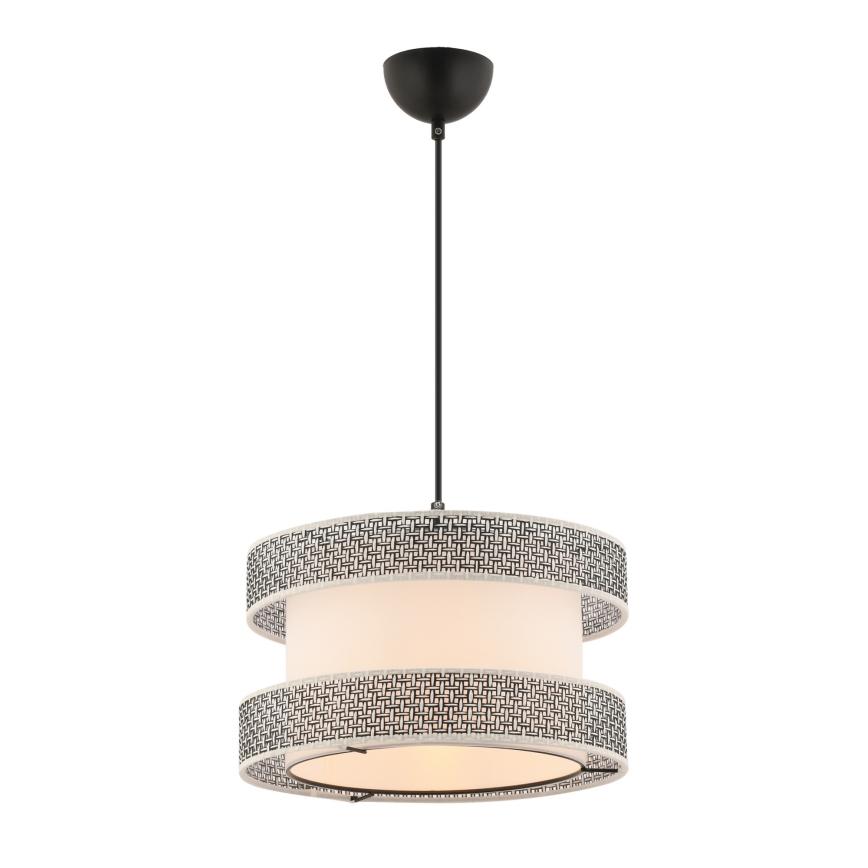 Pakabinamas šviestuvas ant laido HALO 1xE27/60W/230V kreminė/pilka