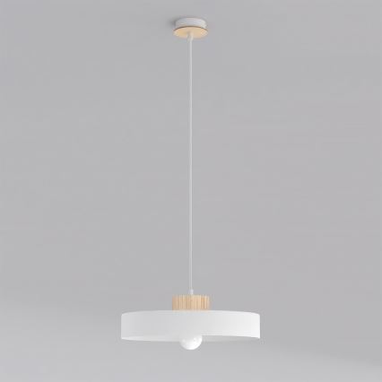 Pakabinamas šviestuvas ant laido KIVI 1xE27/15W/230V balta