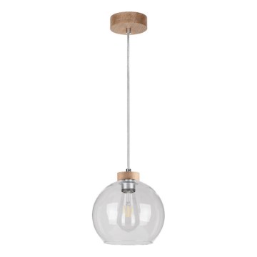 Pakabinamas šviestuvas ant laido LAGUNA 1xE27/60W/230V ąžuolas