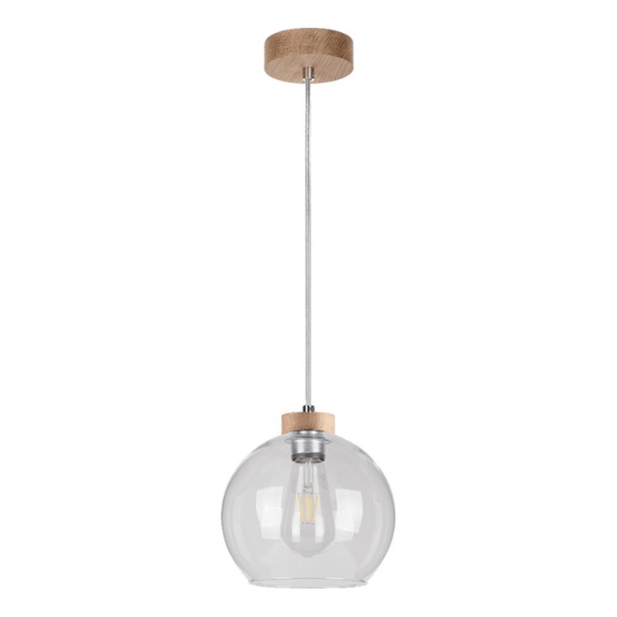 Pakabinamas šviestuvas ant laido LAGUNA 1xE27/60W/230V ąžuolas