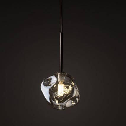 Pakabinamas šviestuvas ant laido LAVA 1xG9/8W/230V bronzinė/dūminė smėlinė