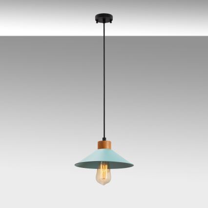 Pakabinamas šviestuvas ant laido MANAVGAT 1xE27/40W/230V mėlynas/rudas