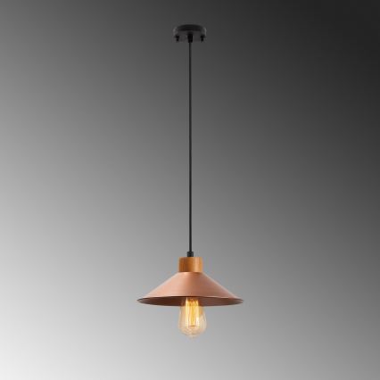 Pakabinamas šviestuvas ant laido MANAVGAT 1xE27/40W/230V varinis/rudas