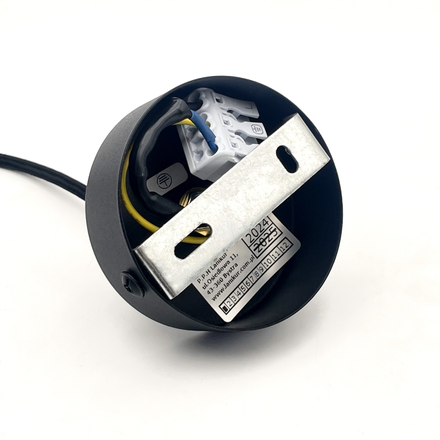 Pakabinamas šviestuvas ant laido MARKUS 1xE27/15W/230V juodas/ąžuolas