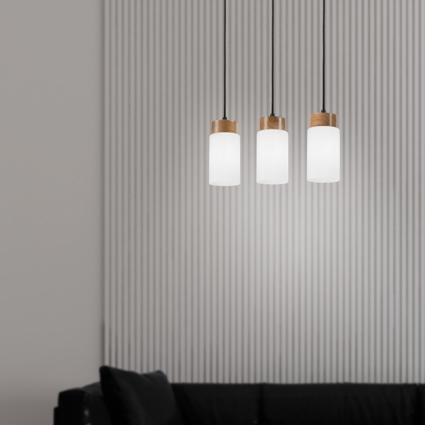 Pakabinamas šviestuvas ant laido MARKUS 3xE27/15W/230V juodas