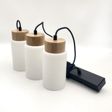 Pakabinamas šviestuvas ant laido MARKUS 3xE27/15W/230V juodas