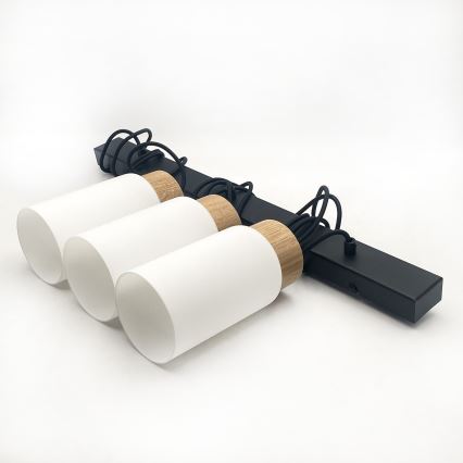 Pakabinamas šviestuvas ant laido MARKUS 3xE27/15W/230V juodas