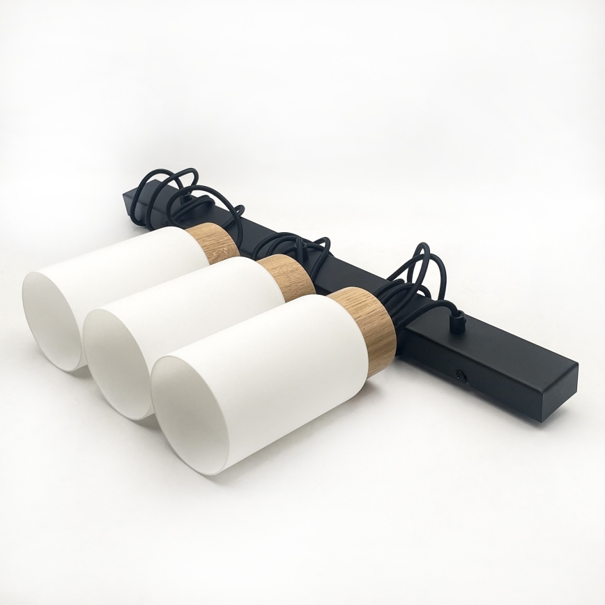 Pakabinamas šviestuvas ant laido MARKUS 3xE27/15W/230V juodas