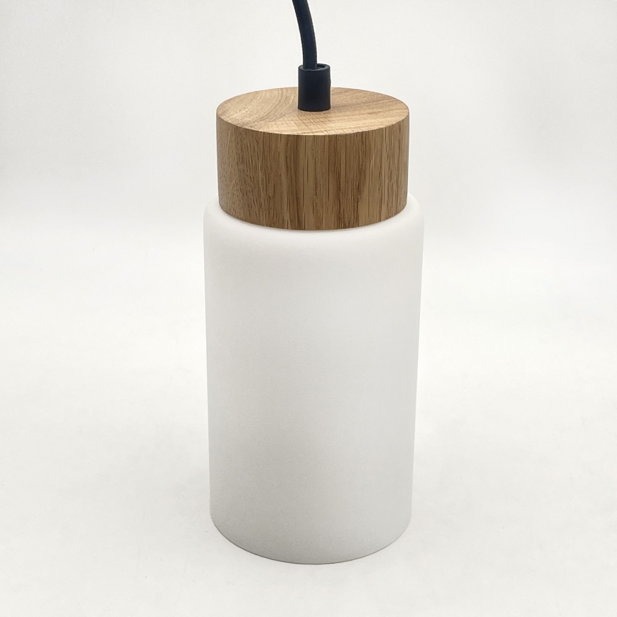 Pakabinamas šviestuvas ant laido MARKUS 4xE27/15W/230V juodas/ąžuolas