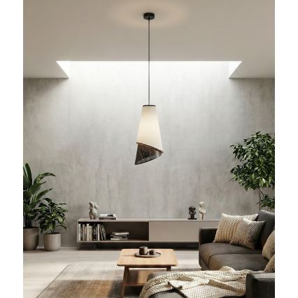 Pakabinamas šviestuvas ant laido MODA 1xE27/15W/230V pilka/juoda