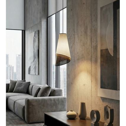 Pakabinamas šviestuvas ant laido MODA 1xE27/15W/230V pilka/juoda