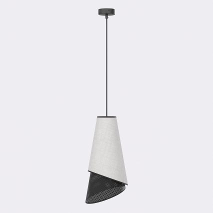 Pakabinamas šviestuvas ant laido MODA 1xE27/15W/230V pilka/juoda
