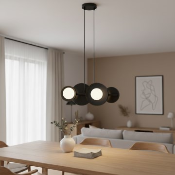 Pakabinamas šviestuvas ant laido MODEL 4xG9/8W/230V juodas