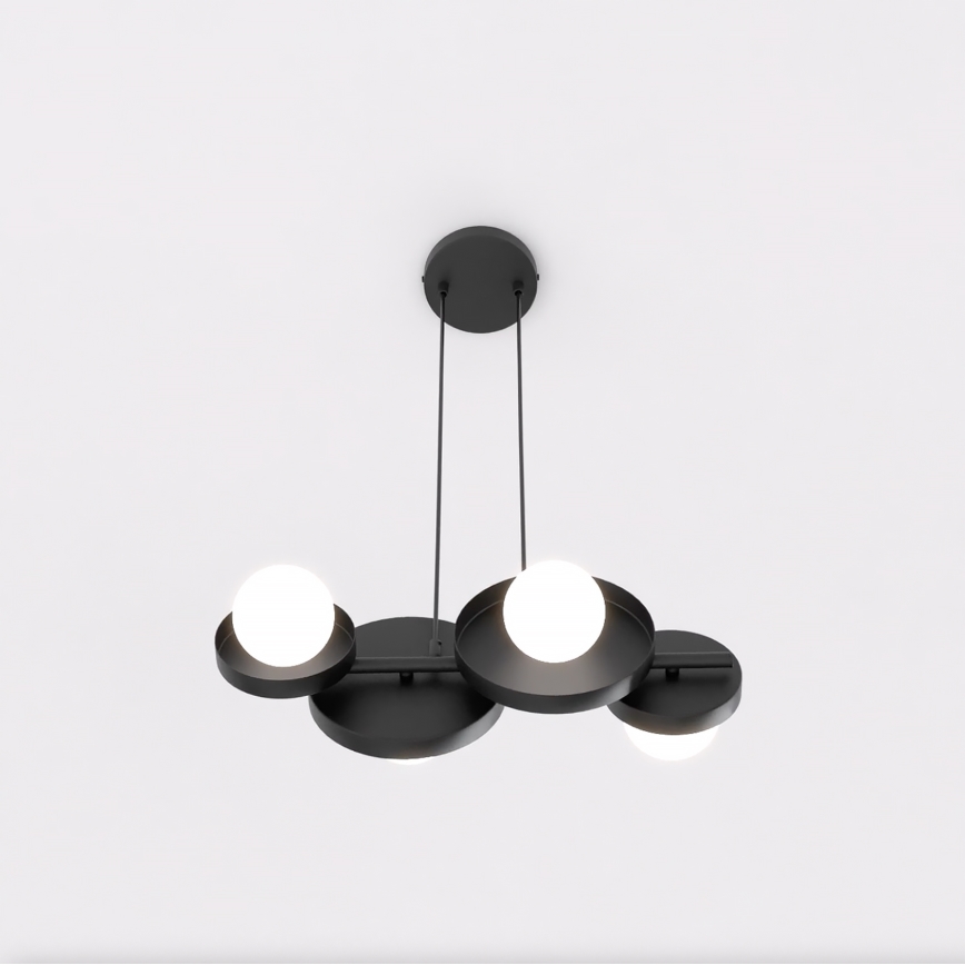 Pakabinamas šviestuvas ant laido MODEL 4xG9/8W/230V juodas